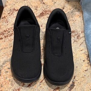 Casual Black Mesh Slip-On Shoes